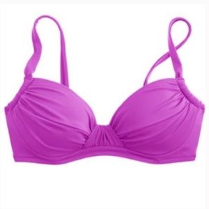 J. Crew Ruched French Bikini Top NEW